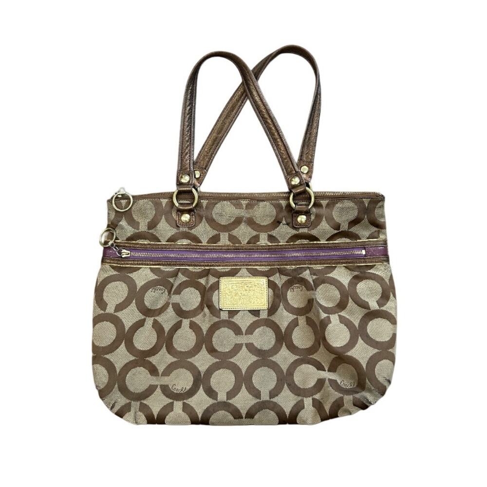 COACH Bundle of 3 - Project Bags - Poppy Glam, Turnlock & Metallic Totes - FAIR - Picture 2 of 10